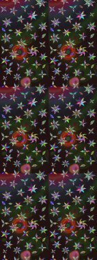 Güzel suluboya yaz çiçekleri deseni..