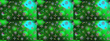 Modaya uygun kumaş deseni. Sevimli çiçek raster deseni. Düz Çiçek Elementleri Tasarımı. Renkli Yaz Teması çizim şablonu.