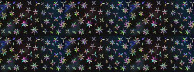 Çiçekli karalama şeklinde Raster çiçek deseni. Nazik, narin çiçek arkaplanı. Gri ve mavi renkte çiçekler.