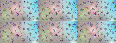 Raster illüstrasyonundaki çiçek desenli çizim. Güzel kumaş deseni. Renkli Bahar Teması eskiz kalıbı. Düz Çiçek Elementleri Tasarımı.