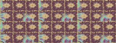 Kahverengi renklerde altın element. Lüks, kraliyet ve Viktorya dönemi konsepti. Kahverengi yerine altın rengi barok çiçekli eskiz deseni. Süslü raster dekorasyonu.