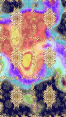 2019 Noel 'i, kar tanesi, yeni yıl. Altın elementli mavi renkte klasik eskiz deseni.