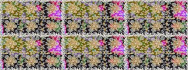 Kusursuz oryantal klasik altın desen. Gri renklerde altın tekrarlayan elementler içeren Raster soyut arkaplanı.