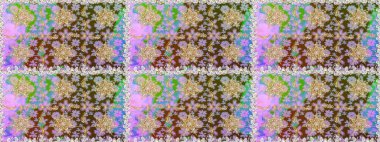 Tarafsız renklerde, altın elementlerle pürüzsüz bir desen. Şam tasarım için kusursuz desen.