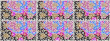 Altın antika ortaçağ dekoratifi, yapraklar ve gri renkli altın desenli süslemeleri olan pürüzsüz bir şablon. Kusursuz kraliyet lüksü, altın barok kumaş rengi..