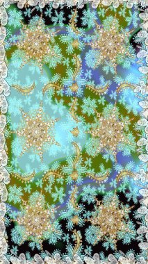 Tarafsız renklerde altın element. Doku arka planında altın duvar kâğıdı. Damask kusursuz yinelenen arkaplan. Barok tarzında altın çiçekli süs..