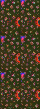 Nazik romantik baskı. Bahar mevsimi. Raster güzel bir çiçek deseni çizmiş. Tatil havası..