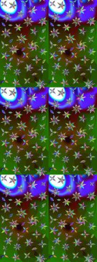 Küçük çiçekteki sevimli çiçek deseni. Güzel karalamalı çiçek desenli çizim. Güzel kumaş deseni. Raster illüstrasyonu.