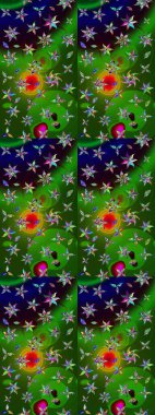 Anti-stres için soyut örnek sayfası. Raster illüstrasyonu. Yeşil ve siyah renklerde.