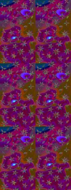 Çiçek arkaplan. Çizim raster deseni. Güzel kumaş deseni.