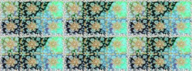 Geleneksel klasik altın desen. Barok tarzında kusursuz bir doğulu süsü. Raster oryantal süs. Altın elementlerle nötr ve mavi renklerde altın desen.