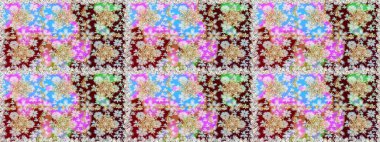 Tarafsız ve kahverengi renklerde altın desenli altın elementler. Barok tarzında duvar kağıdı tasarımı için kusursuz damaske deseni arkaplanı. Süslü raster dekorasyonu.