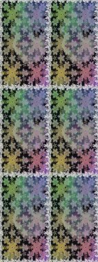 Raster illüstrasyonu. Kusursuz altın desenli bukleler. Altın elementli gri ve nötr renkler. Doğu tarzı arabesk. Raster altın desen.