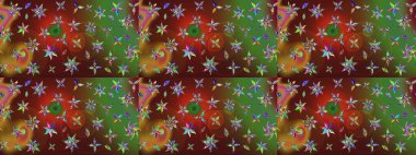 Raster deseni. Çiçekli çiçek deseni, suluboya. Küçük çiçekte güzel bir çiçek deseni..