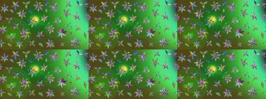 Çiçekli çiçek deseni, suluboya. Süslü kumaş deseni. Raster deseni.