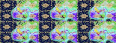 Doğu tarzı arabesk. Raster. Altın desenli bukleler çiz. Parlak dantel, stilize çiçekler, şal desenli. Hassas altın deseni açın. Mavi renkler ve altın elementlerle çizim deseni.