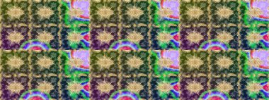 Raster illüstrasyonu. Raster altın desen. Çizim altın desenli bukleler. Doğu tarzı arabesk. Altın elementli yeşil renkler.