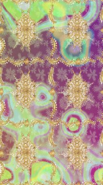 Tarafsız renkler ve altın elementler üzerine altın eskiz deseni. Noel, kar tanesi, yeni yıl. Tarafsız renklerde altın elementli eskiz kalıbı.