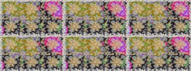 Gri renklerde ve altın elementlerle. Geleneksel oryantasyon süsü. Kusursuz klasik raster altın desenli. Klasik klasik klasik arka plan. Raster illüstrasyonu.