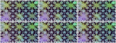 Çiçek kiremitleri. Kusursuz desenli oryantal süs. Raster altın tekstil baskısı. Altın elementlerle nötr renklerde altın desen. İslam tasarımı.