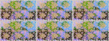 Çiçek desenli altın metal. Raster altın çiçek süsü brokar kumaş ve cam desenli. Tarafsız renkler ve altın elementler. Kusursuz altın desen.