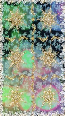 Duvar kâğıdı barok, İspanyol kumaşı. Tarafsız renklerde grafiksel modern kusursuz desen. Kusursuz raster arka plan. Kusursuz çiçek deseni.