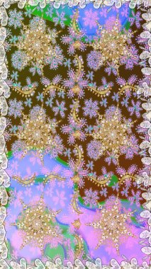 Barok tarzında kusursuz bir doğulu süsü. Geleneksel klasik altın desen. Altın elementlerle nötr renklerde altın desen. Raster doğulu süsü.