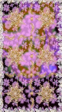 Raster geometrik arka plan. Tarafsız renklerde altın çiçekli altın desenler. Altın rengi, kusursuz çizim. Senin tasarımın için, duvar kağıdı..