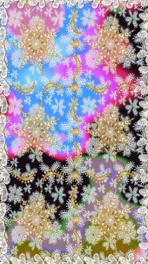 Sembol bayramı, yeni yıl kutlamaları, altın desenler. Gri renkli altın kar taneleri. Noel altın kar tanesi kusursuz desen. Kış kar dokusu duvar kağıdı.