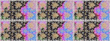 Gri ve nötr renklerde, altın elementlerle klasik, pürüzsüz desen. Raster illüstrasyonu.