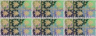 Kusursuz soyut bir arkaplan. Raster illüstrasyonu. Oriental raster klasik gri, nötr ve altın desenli.