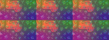 Etnik Mandala süsü. Kızılderili desenli desenli desenli şal deseni. Raster Henna dövme stili. Tekstil, tebrik kartı, boyama kitabı, telefon kılıfı baskısı için kullanılabilir.