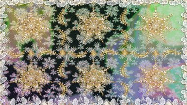 Klasik klasik klasik arka plan. Kusursuz klasik raster altın desenli. Gri ve nötr renklerde altın desenler ve altın elementler. Geleneksel oryantasyon süsü.