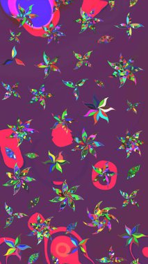 Tomurcukları papatya çiçekleri olan sevimli bir çiçek deseni. Miles Fleur, süslü püslü bir süs. Eski usul. Kumaş, tekstil, duvar kağıdı baskısı için. Raster illüstrasyonu. Taslak arkaplan.