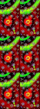 Kızılderili desenli desenli desenli şal deseni. Etnik Mandala süsü. Raster Henna dövme stili. Tekstil, tebrik kartı, boyama kitabı, telefon kılıfı baskısı için kullanılabilir.