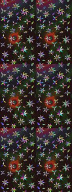 Gri ve kahverengi renklerde bahar çiçekleri. Raster çiçekleri klasik tarzda çizilmiş. Çiçekli yumuşak bir eskiz şekli. Raster illüstrasyonu.