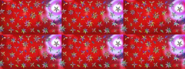 Modern stil dokusu. Çiçek desenli raster, kırmızı ve pembe çizgi grafik deseni soyut raster arkaplan.