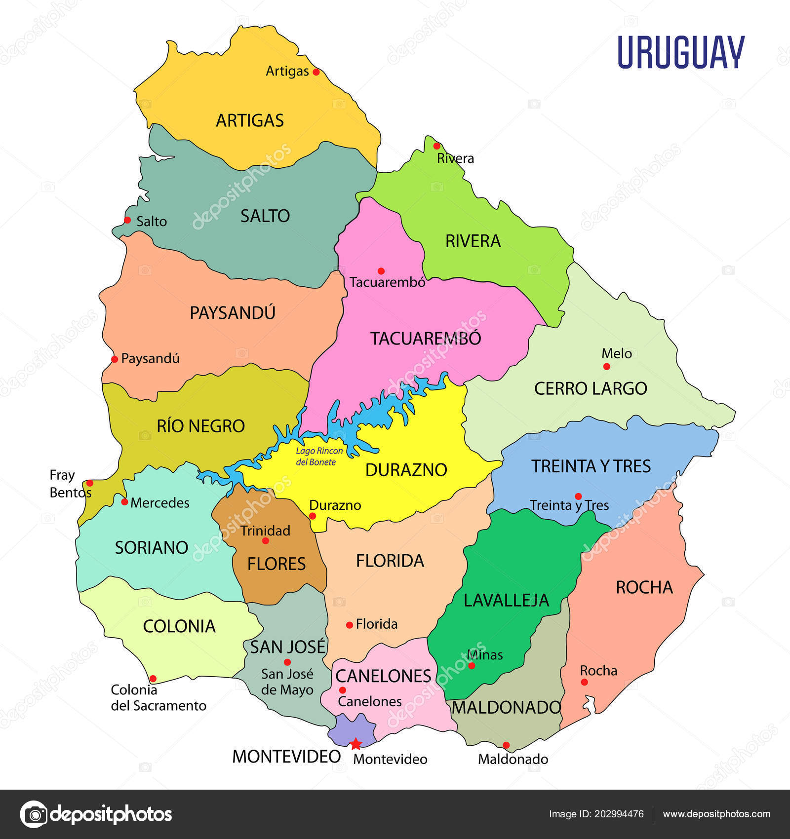 Alta Mapa Político Detallado Uruguay Con Las Regiones Sus Sexiz Pix