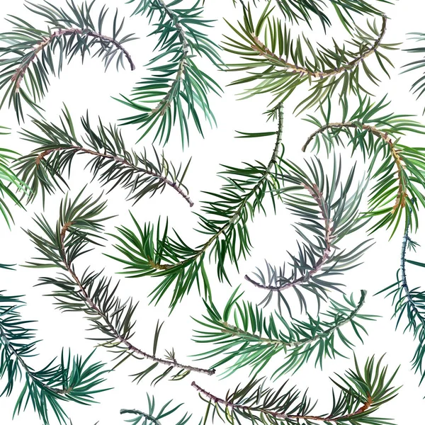 Naadloze achtergrond met fir tree — Stockvector