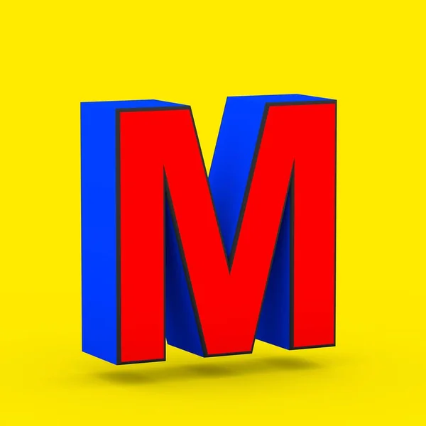 Superhelden Buchstabe Großbuchstaben Darstellung Stilisierter Roter Und Blauer Retro Schrift — Stockfoto