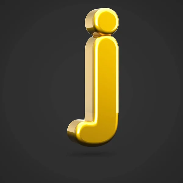 Golden Letter Lowercase Render Font Gold Texture Isolated Black Background — Stock Photo, Image