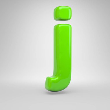 UFO yeşil renk J harfi küçük.