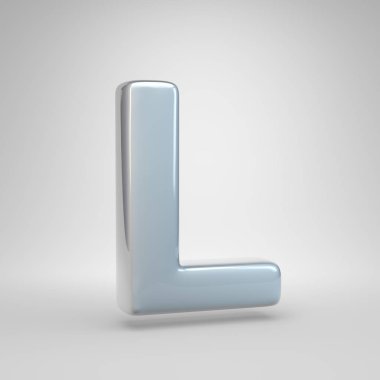 Gümüş renkli araba boya harf büyük harf L.