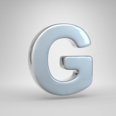 Gümüş renkli araba boya harf büyük harf G. 