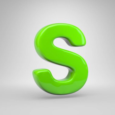 UFO yeşil renk S harfi büyük harf