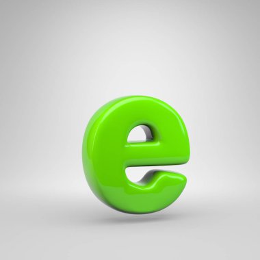 UFO yeşil renk E harfi küçük.
