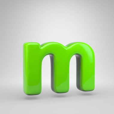UFO yeşil renk harf M küçük