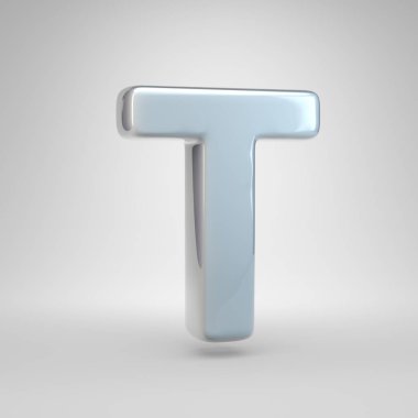 Gümüş renkli araba boya harf büyük harf T. 