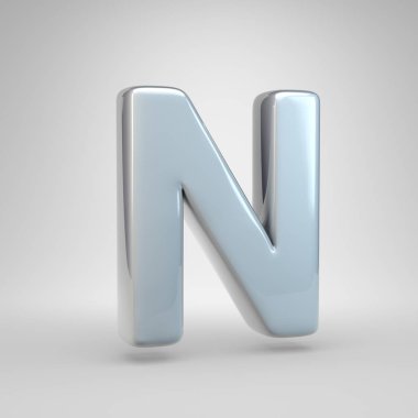 Gümüş renkli araba boya harf büyük harf N.