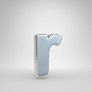 Gümüş renkli araba boya harf küçük harf R